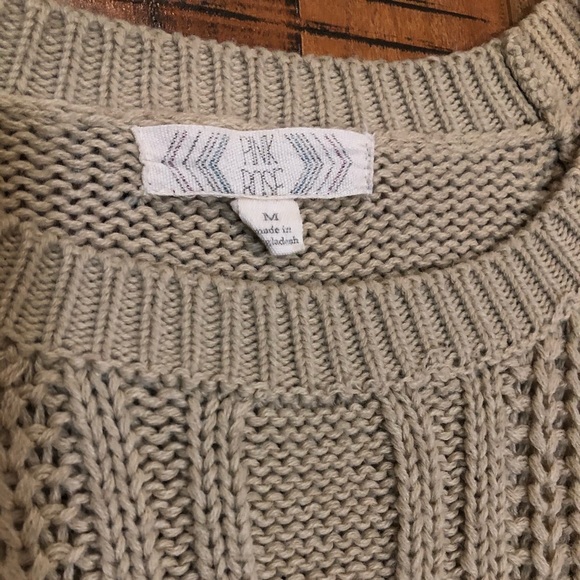 PINK ROSE | Tan Sweater - Picture 2 of 2